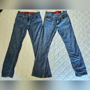 Levi's Straight Leg Denim Jeans - Boys Size 16 - Two Pairs